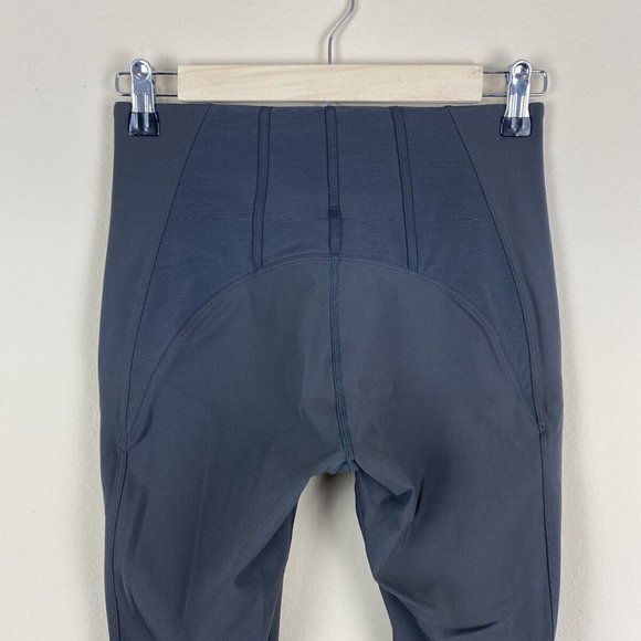 RARE Lululemon Principal Dancer Corsetry Tights Size 6 Soot Gray 28" Luxtreme - Picture 6 of 8